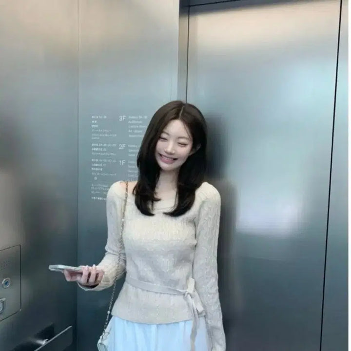 [BUNJANG] Jennio Cinnamon Cable Knit (Beige) / 제니오 시나몬 케이블 니트(베이지)