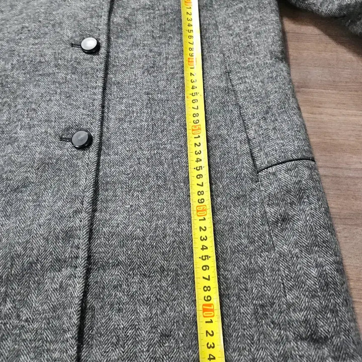 [BUNJANG] HAUTE Herringbone Half Wool Coat L / HAUTE 헤링본 하프 울 코트 L