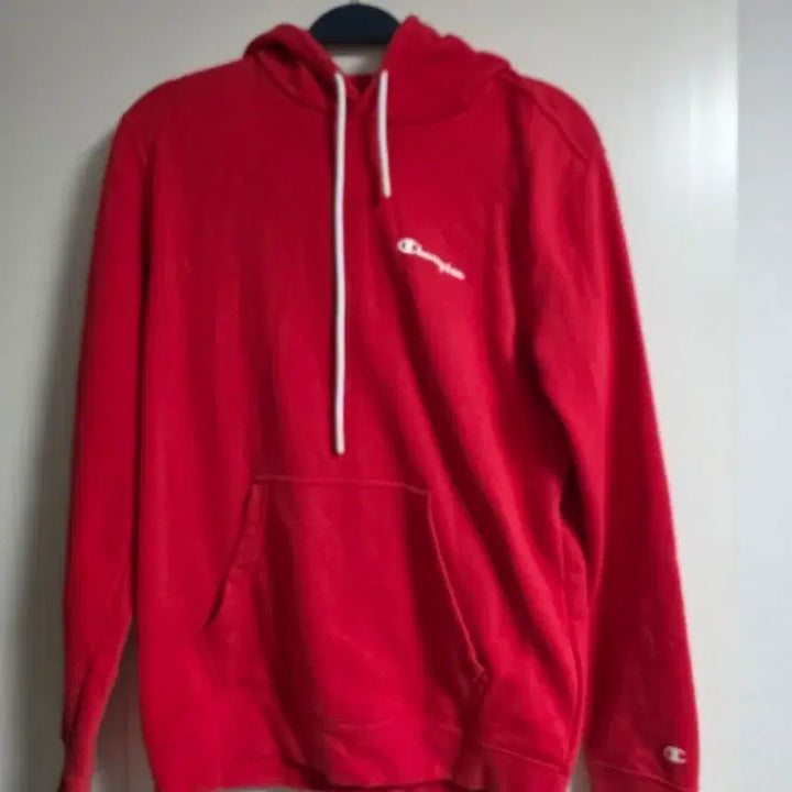 [BUNJANG] Champion Red Hoodie / 챔피온 빨간색 후드티