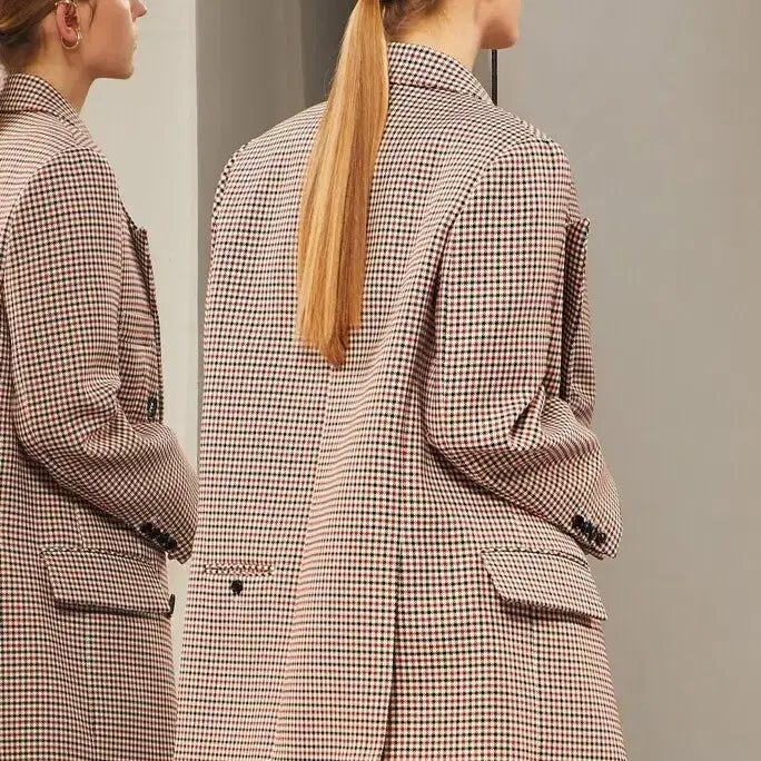 [BUNJANG] System Semi-Overfit Check Jacket (Size 55) / 시스템 파리컬렉션 세미오버핏 간절기 체크자켓 55사이즈