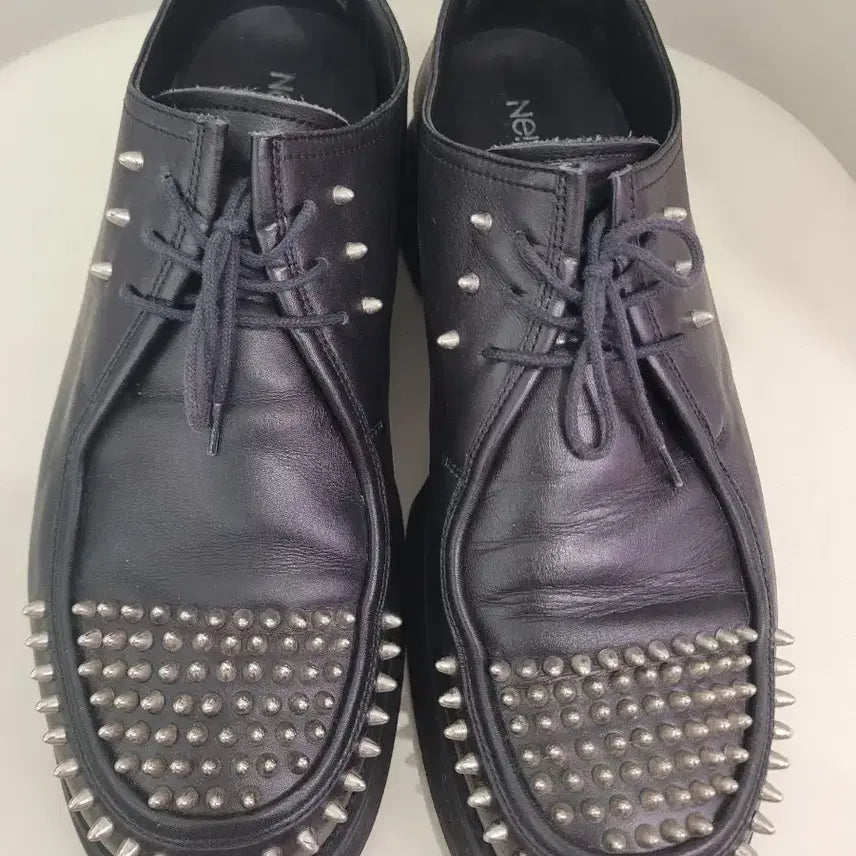 [BUNJANG] Neil Barrett Studded Derby Shoes (Size 41) / 닐바렛 Neil Barrett 스터드 장식 더비 슈즈 41 260사이즈