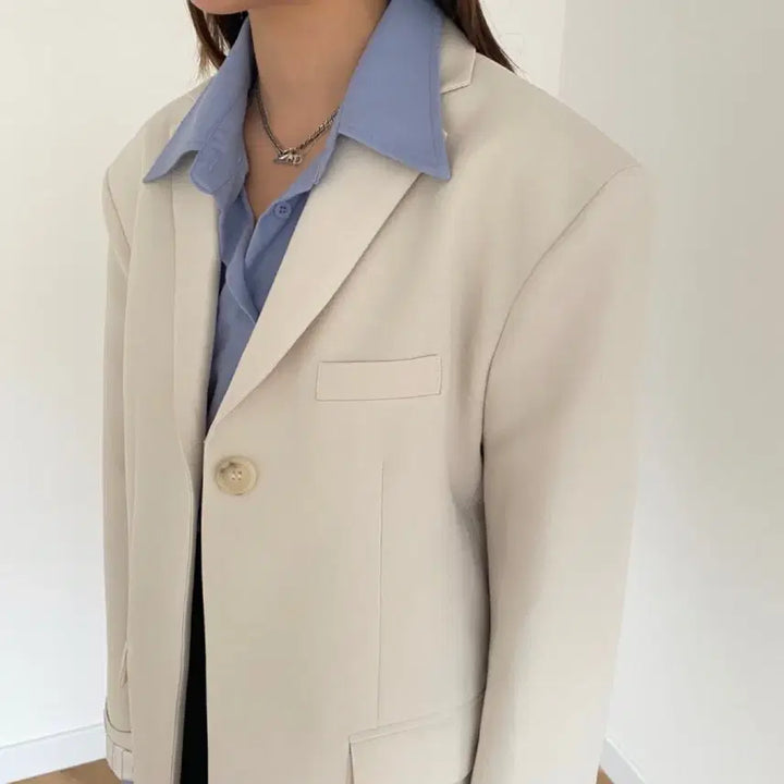 [BUNJANG] Blazer Jacket (Ivory) / (새상품) 여성 블레이저 자켓 (아이보리)