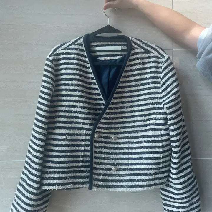 [BUNJANG] GCUT Stripe Tweed Jacket / GCUT스트라이프 트위드 자켓