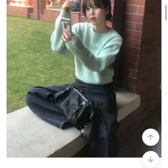 [BUNJANG] Knit Sherbet Knit / 니어웨어 니트 소프트민트 sherbet knit