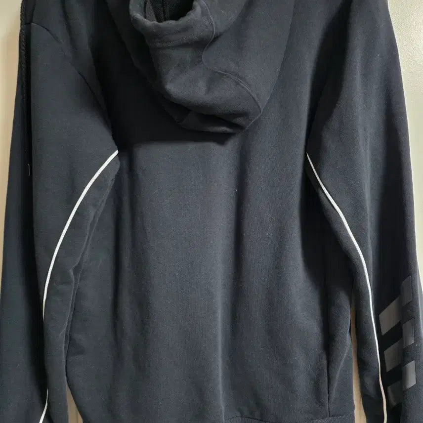 [BUNJANG] Adidas Black Fleece Hoodie / 아디다스 블랙 기모 후드집업