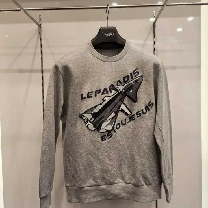 [BUNJANG] Time Homme Embroidered Sweatshirt (Size 95) / 타임옴므 자수 맨투맨 95 (A급)