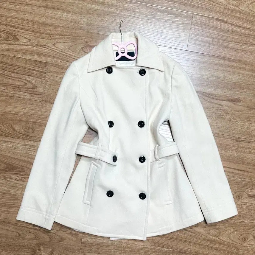 [BUNJANG] Vintage Ishihara Satomi Double Button Coat / 빈티지 이시하라사토미 달천깔 더블 버튼 코트 로걀 라떼 공겜여주 오네갸루