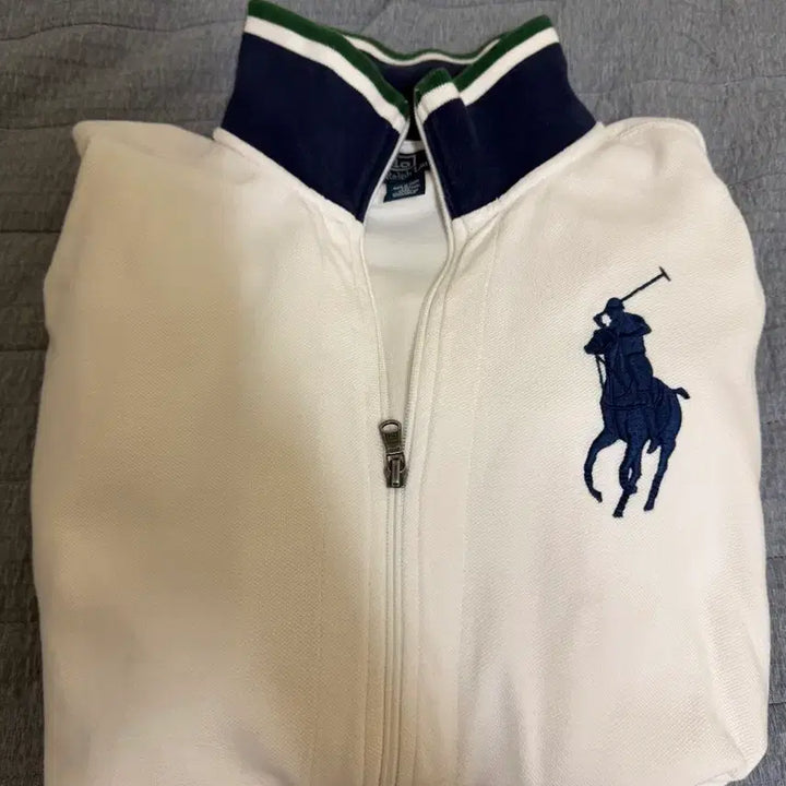 [BUNJANG] Polo Ralph Lauren Big Pony White Zip-up / 폴로 랄프로랜 빅포니 화이트 집업