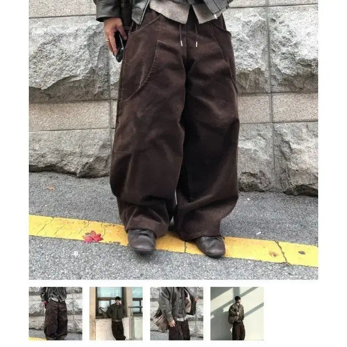 [BUNJANG] New Chief Chic Corduroy Wide Pants / 뉴치프시크 팬츠