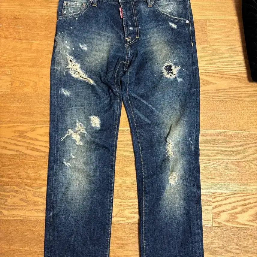 [BUNJANG] Dsquared2 Destroyed Denim Jeans / 디스퀘어드2 데미지 디스진 정품 - 쿨가이핏 44