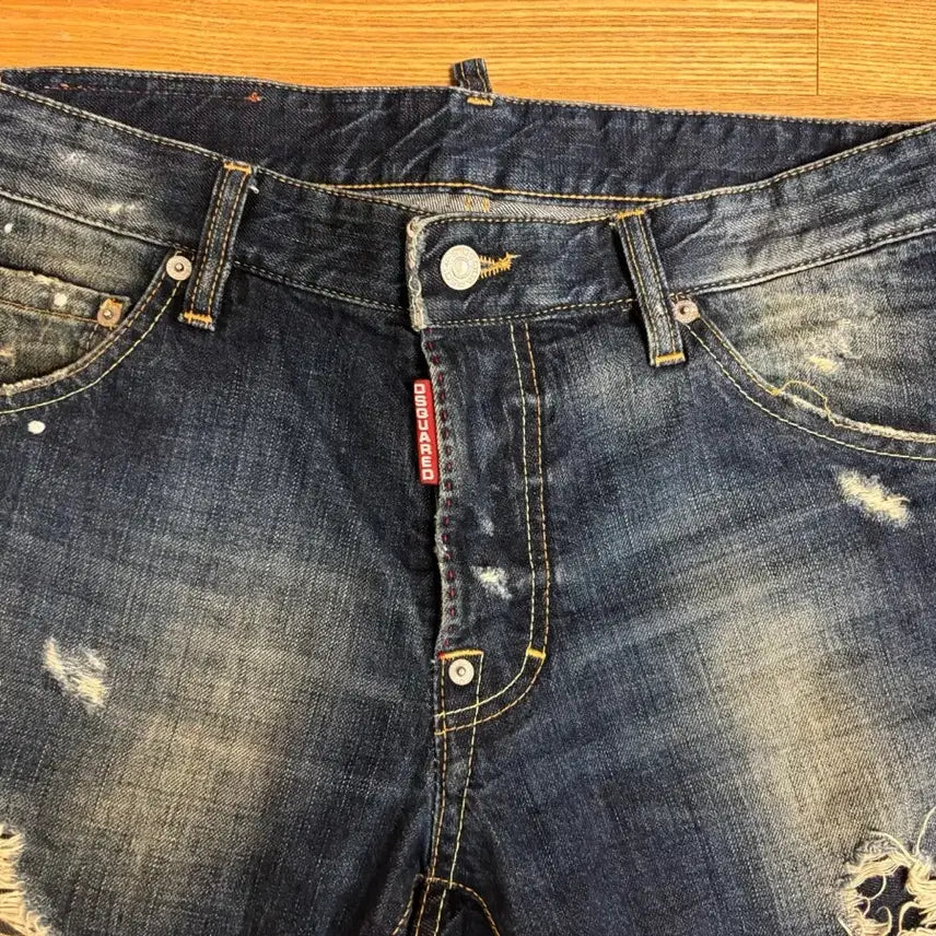 [BUNJANG] Dsquared2 Destroyed Denim Jeans / 디스퀘어드2 데미지 디스진 정품 - 쿨가이핏 44