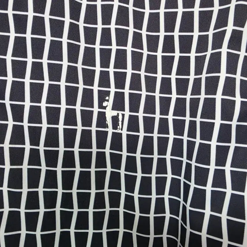 [BUNJANG] Hazzys Navy Check Pattern Windbreaker Jacket (105) / 헤지스 네이비 체크 패턴 바람막이 점퍼  사이즈 105 춘추용 여름까지