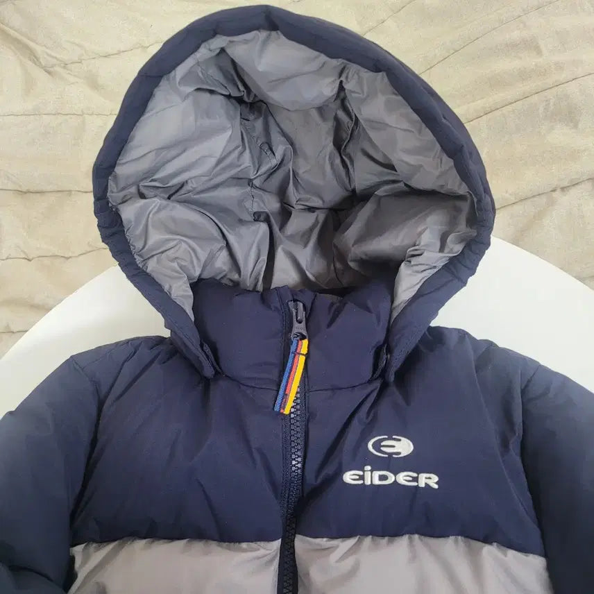 [BUNJANG] Ider Navy/Gray Padded Jacket / 아이더 네이비/회색 패딩 점퍼