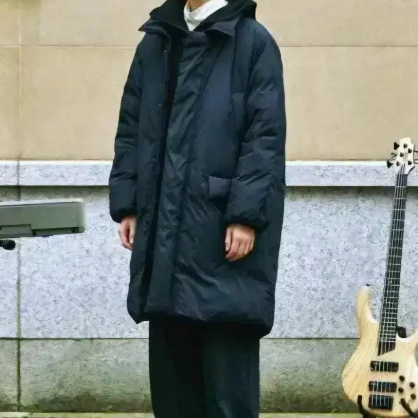 [BUNJANG] Hazzys Monster Parka Navy L / 헤지스 몬스터파카 네이비 L