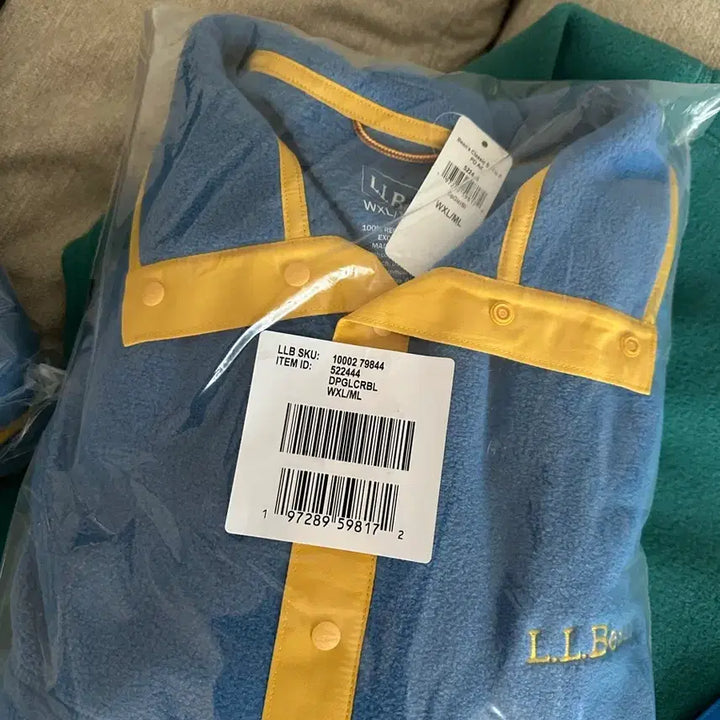 [BUNJANG] LL Bean Fleece Pullover Jacket / 엘엘빈 LL Bean 플리스 후리스 풀오버 블루컬러 L 새상품