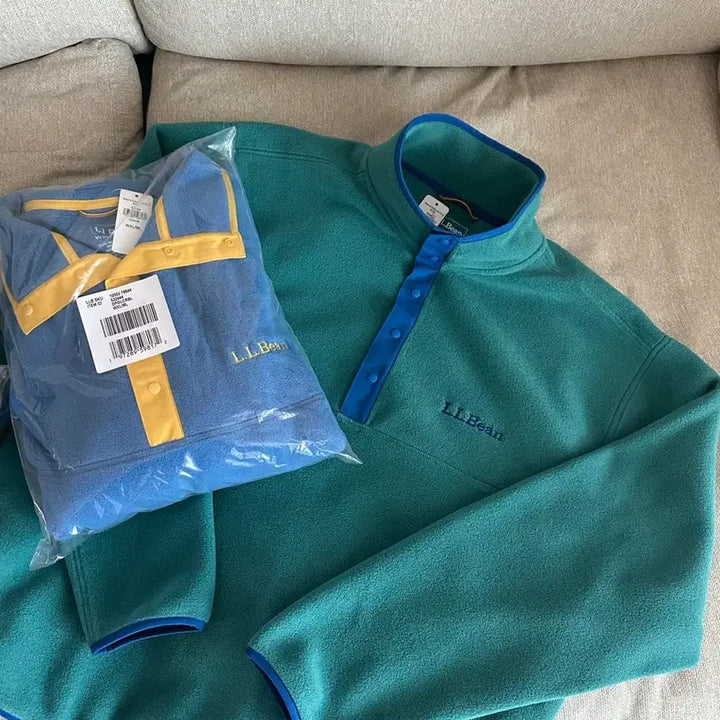 [BUNJANG] LL Bean Fleece Pullover Jacket / 엘엘빈 LL Bean 플리스 후리스 풀오버 블루컬러 L 새상품
