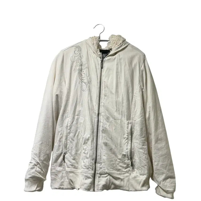 [BUNJANG] Harley Davidson Fur Hooded Zip-up Jacket (XL) / 할리데이비슨 퍼후드집업 XL (w)