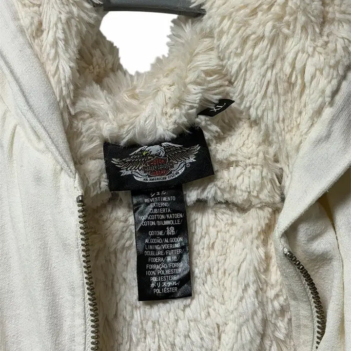 [BUNJANG] Harley Davidson Fur Hooded Zip-up Jacket (XL) / 할리데이비슨 퍼후드집업 XL (w)
