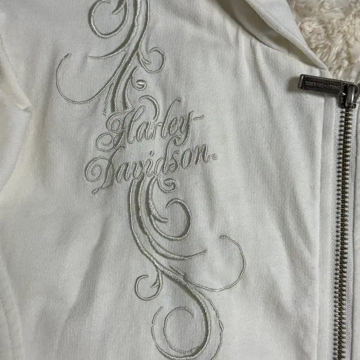 [BUNJANG] Harley Davidson Fur Hooded Zip-up Jacket (XL) / 할리데이비슨 퍼후드집업 XL (w)