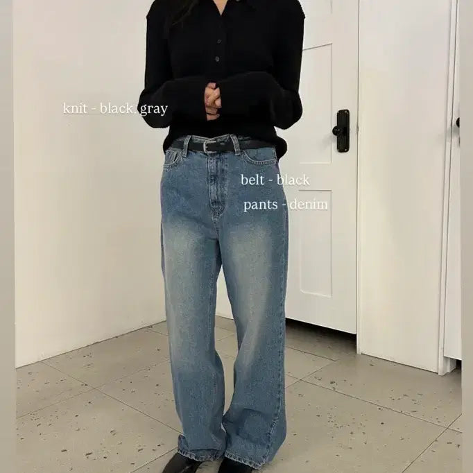 [BUNJANG] Washed Denim Jeans / 워싱 데님