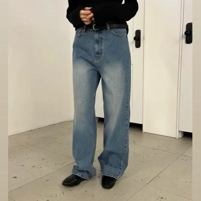 [BUNJANG] Washed Denim Jeans / 워싱 데님