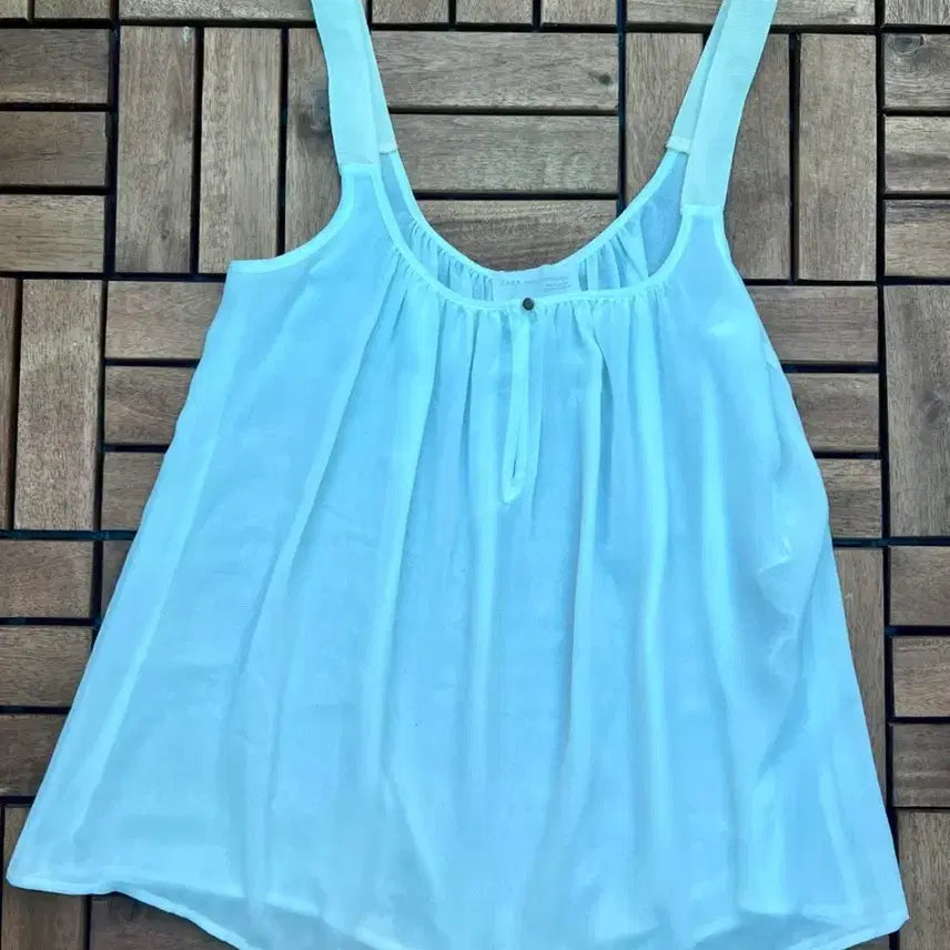 [BUNJANG] Zara White Camisole Top XS / Zara 하얀색 카미솔 탑 XS 새상품