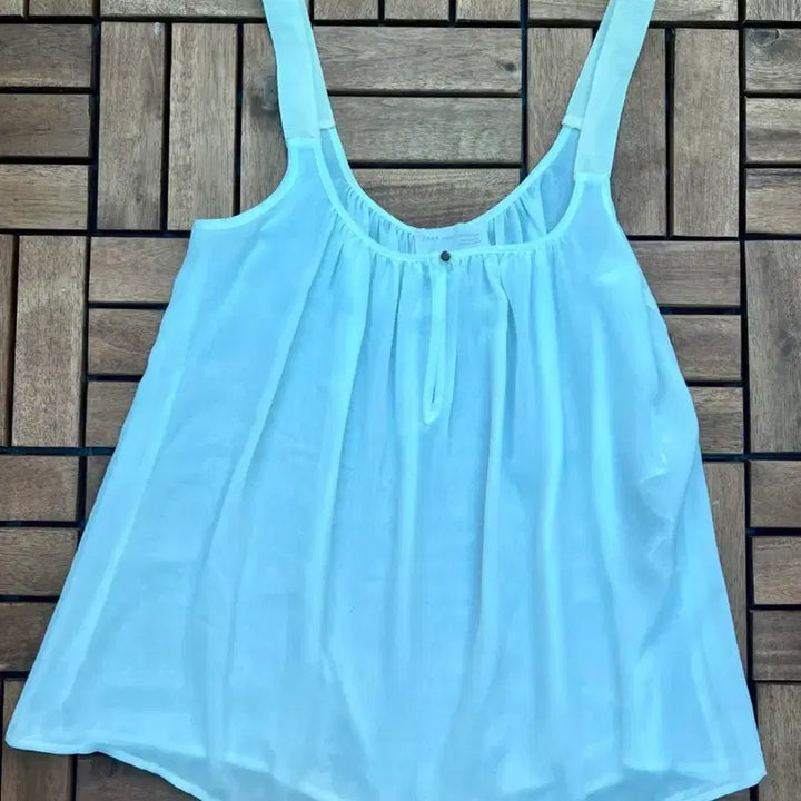 [BUNJANG] Zara White Camisole Top XS / Zara 하얀색 카미솔 탑 XS 새상품