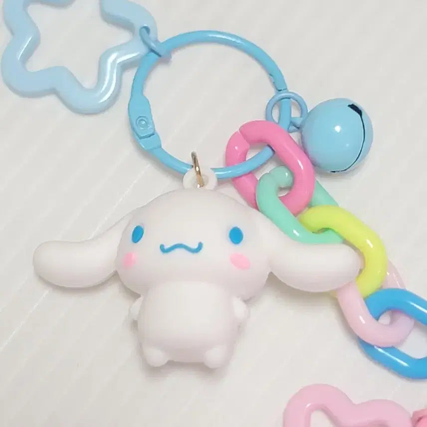 [BUNJANG] Sanrio My Melody Kuromi Cinnamoroll Keyring Set / 산리오 마이멜로디 쿠로미 시나모롤 키링 3종