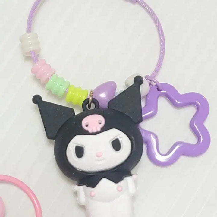 [BUNJANG] Sanrio My Melody Kuromi Cinnamoroll Keyring Set / 산리오 마이멜로디 쿠로미 시나모롤 키링 3종