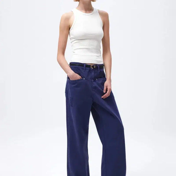[BUNJANG] Taille Overdye Front Yoke Denim Pants Size 1 / 타일레 오버다이 프론트 요크 데님팬츠 1사이즈 새상품.