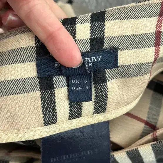 [BUNJANG] Burberry Check Mini Wrap Skirt / 버버리 체크 버클 미니 랩스커트