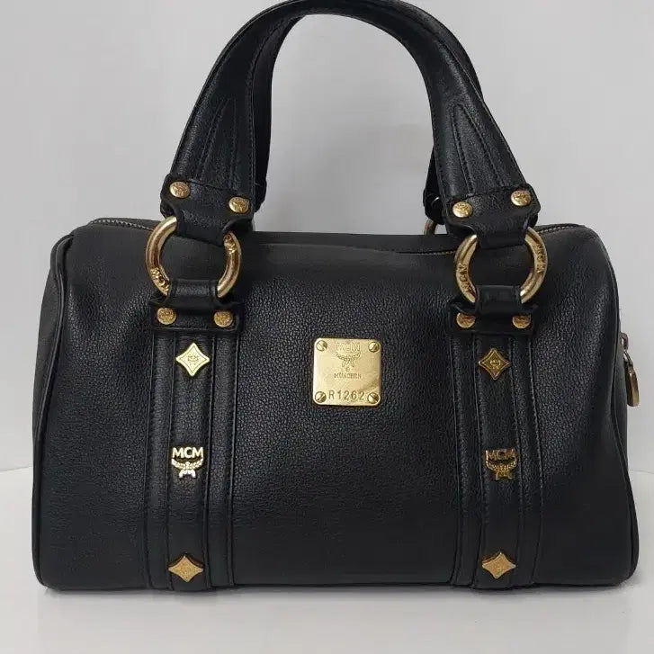 [BUNJANG] MCM Black Leather Tote Bag / 정품 MCM 블랙 가죽 토트백