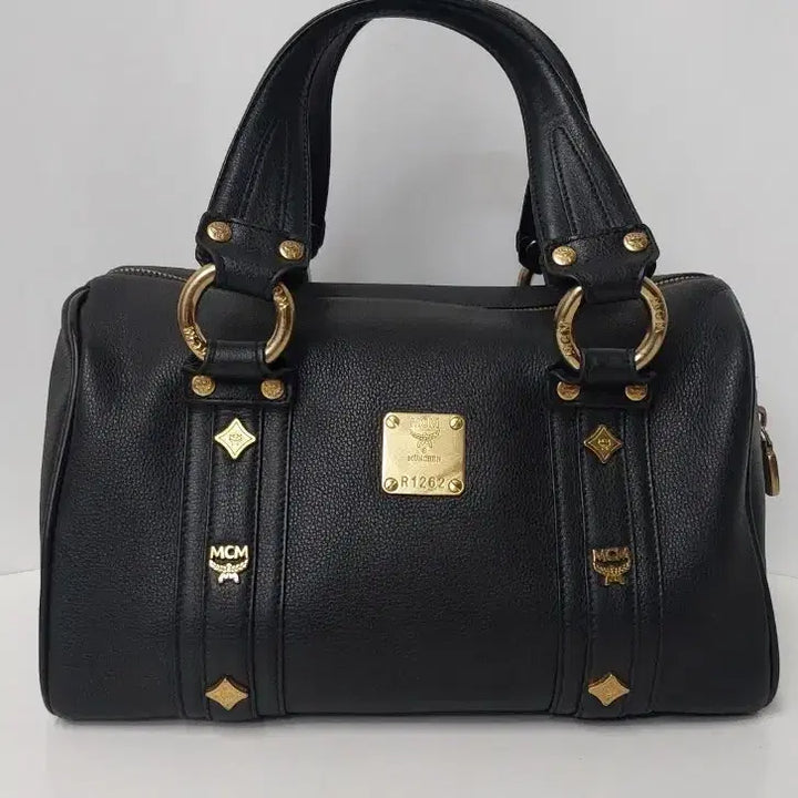 [BUNJANG] MCM Black Leather Tote Bag / 정품 MCM 블랙 가죽 토트백