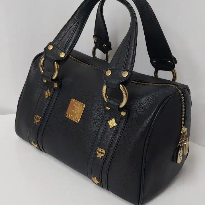 [BUNJANG] MCM Black Leather Tote Bag / 정품 MCM 블랙 가죽 토트백