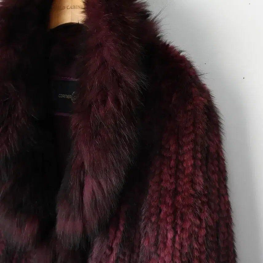 [BUNJANG] Corner Suite Fox Fur Collar Mink Jacket / 55/코너스위트 폭스카라 밍크 자켓