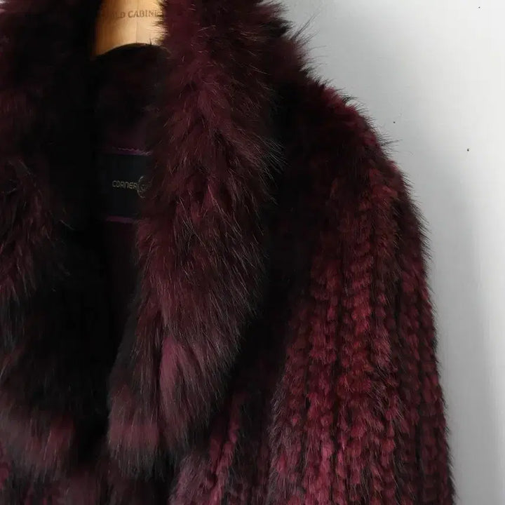 [BUNJANG] Corner Suite Fox Fur Collar Mink Jacket / 55/코너스위트 폭스카라 밍크 자켓