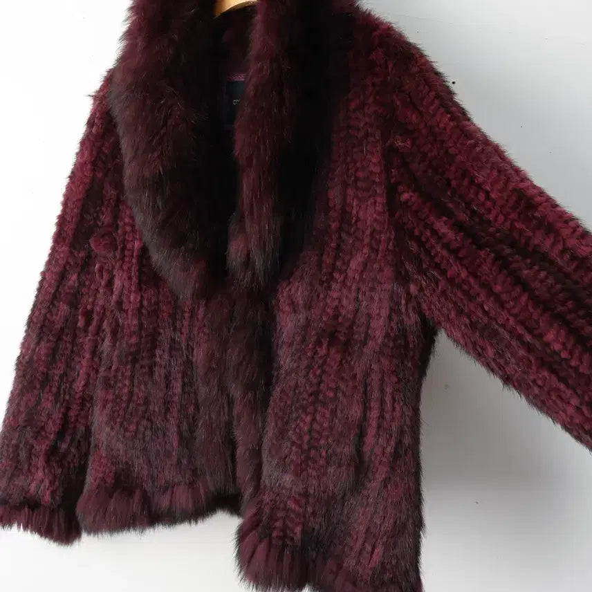 [BUNJANG] Corner Suite Fox Fur Collar Mink Jacket / 55/코너스위트 폭스카라 밍크 자켓
