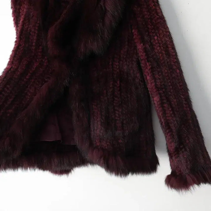[BUNJANG] Corner Suite Fox Fur Collar Mink Jacket / 55/코너스위트 폭스카라 밍크 자켓