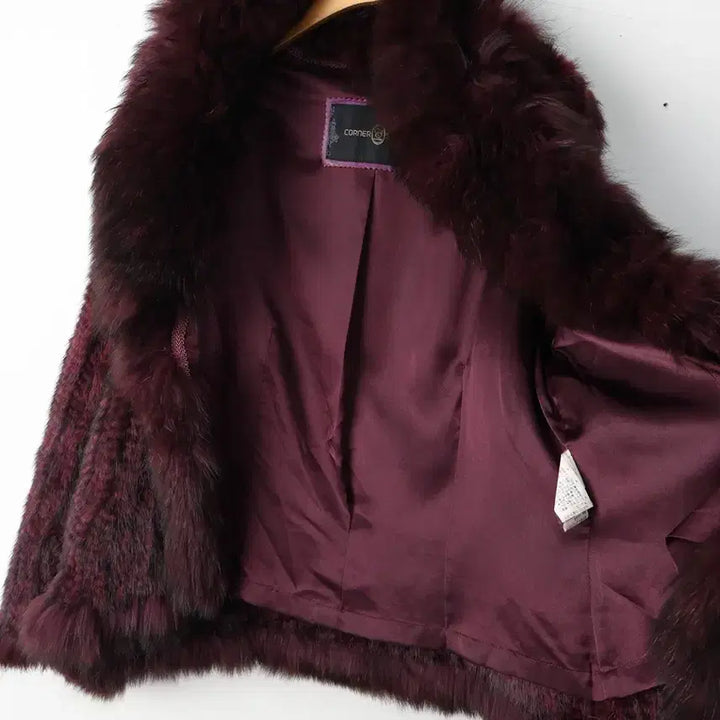 [BUNJANG] Corner Suite Fox Fur Collar Mink Jacket / 55/코너스위트 폭스카라 밍크 자켓