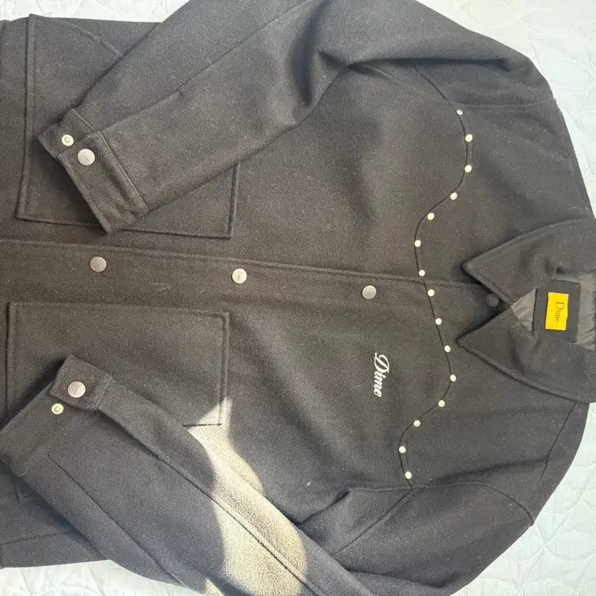 [BUNJANG] Dime Wool Studded Wave Jacket / [L] dime 다임 울 스터드 웨이브 자켓