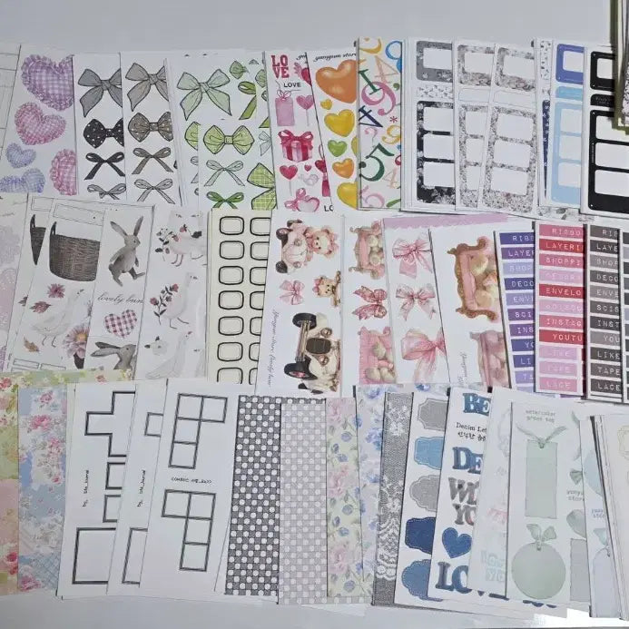 [BUNJANG] Decorating Memo Pad Mix Set / 다꾸 배경지 떡메모지 믹스 세트