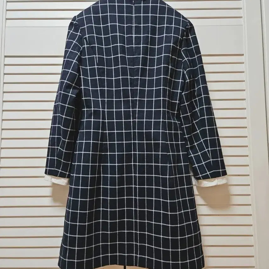 [BUNJANG] Navy White Collar Dress / 네이비 화이트 카라 원피스