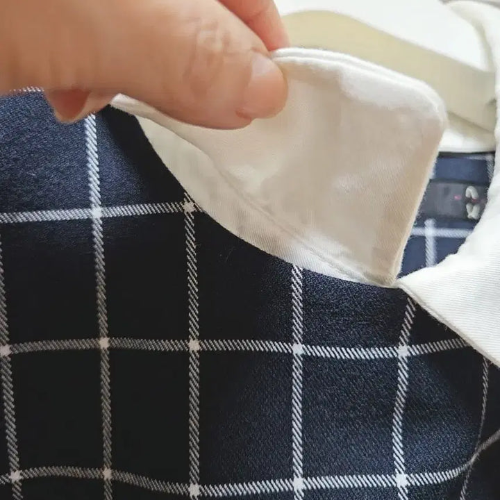 [BUNJANG] Navy White Collar Dress / 네이비 화이트 카라 원피스