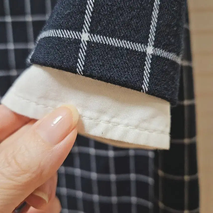 [BUNJANG] Navy White Collar Dress / 네이비 화이트 카라 원피스