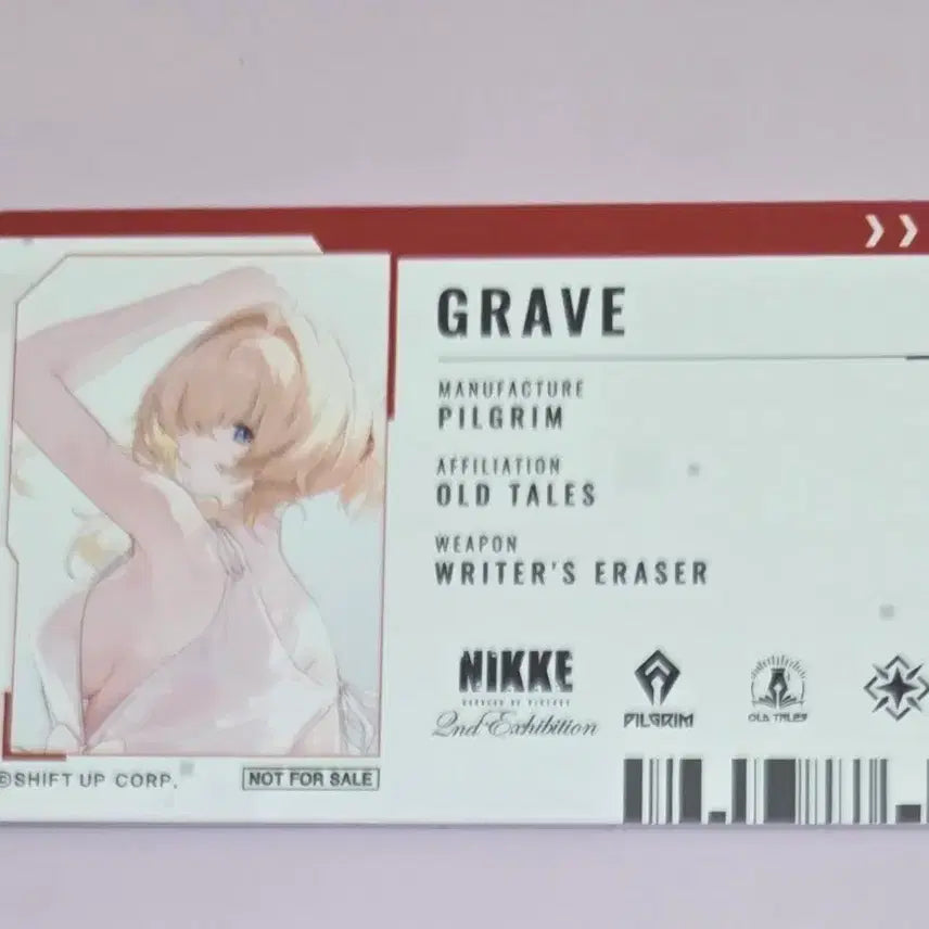 [BUNJANG] NIKKE Grave Exhibition Staff ID Card / 니케 전시회 사원증 카드 그레이브