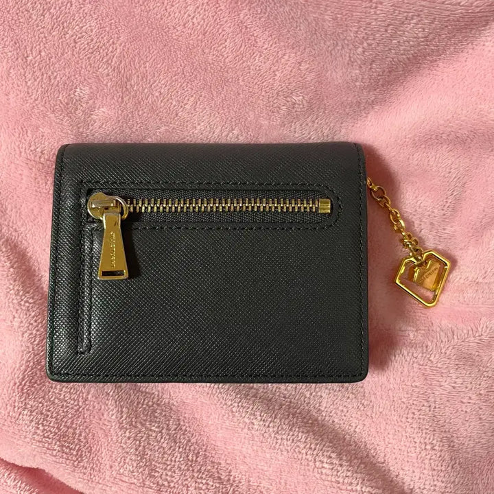 [BUNJANG] Jill Stuart Gray Pink Bifold Wallet / 질스튜어트 그레이 핑크 반지갑(상태좋아요