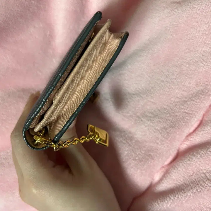 [BUNJANG] Jill Stuart Gray Pink Bifold Wallet / 질스튜어트 그레이 핑크 반지갑(상태좋아요