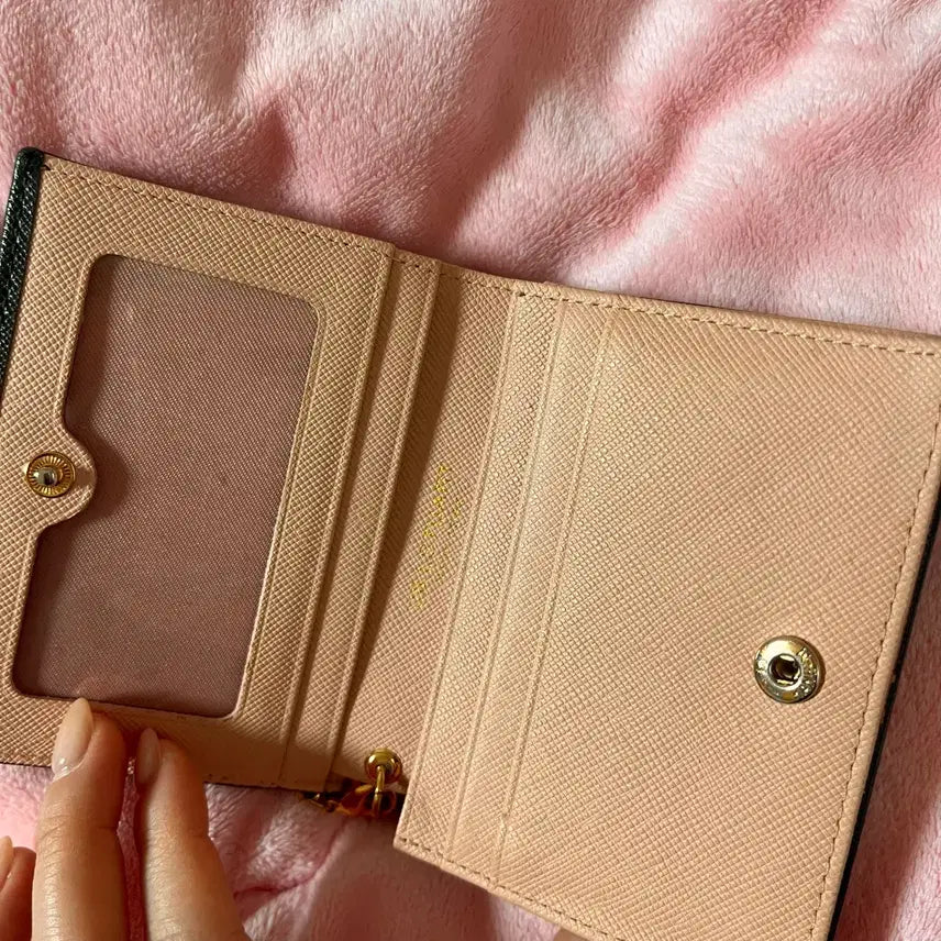 [BUNJANG] Jill Stuart Gray Pink Bifold Wallet / 질스튜어트 그레이 핑크 반지갑(상태좋아요