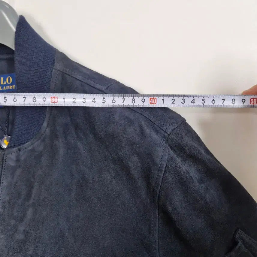 [SOLD OUT] 폴로 스웨이드 봄버 자켓 네이비 S 사이즈