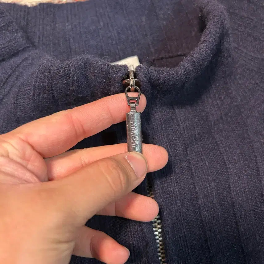 [BUNJANG] Armani Collezioni Knit Zip-Up / [M] 아르마니 꼴레지오니 니트 집업